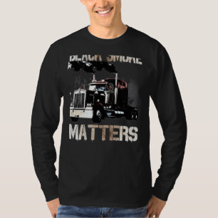 Trucker Tractor Trailer 18 Wheeler On Back T-Shirt