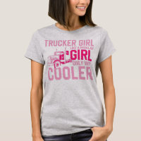 Trucker Truck Driver Girl Vintage Trucker Girl
