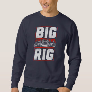 Trucker Truck Driver Vintage Big Rig Sweatshirt