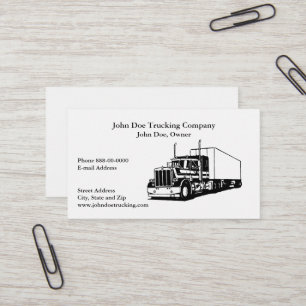 Trucker Trucking Business Card