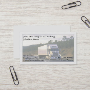 Trucker Trucking Business Card