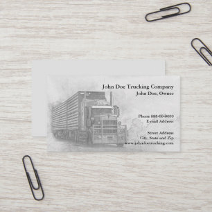 Trucker Trucking Business Card