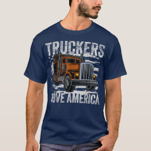 Trucker Trucks Driver Vintage  T-Shirt