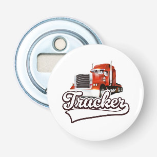 Trucker vintage logo bottle opener