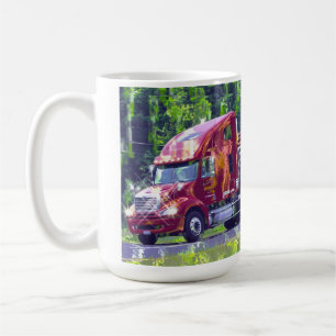 TRUCKERS BIG RIG TRUCK STOP DRINKING MUG