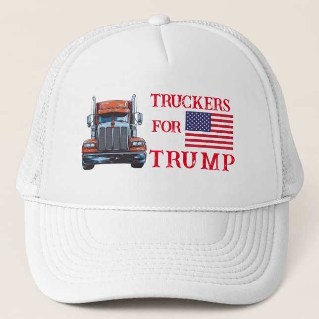 Truckers for Trump 2024  Trucker Hat (Front)