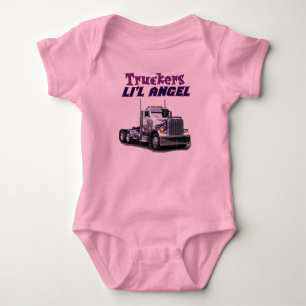 Truckers L'il Angel Baby Bodysuit