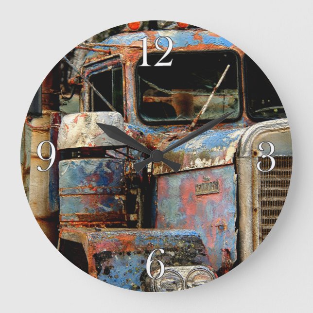 Truckers Never Die Large Clock (Front)