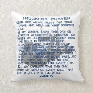 Trucker's Prayer Pillow