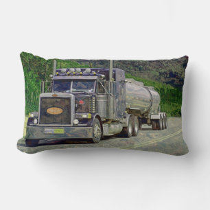 Truckers Tanker Lorry Heavy Transport Gift 2 Lumbar Pillow