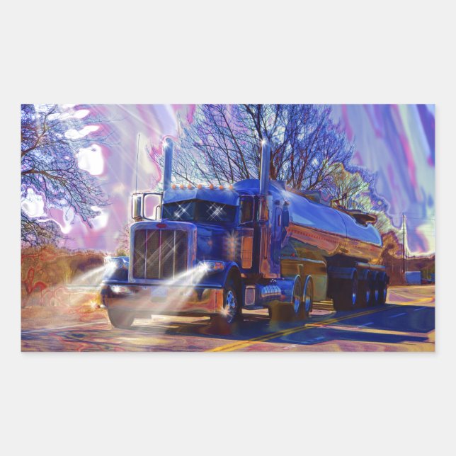 Truckers Tanker Lorry Heavy Transport Gift Sticker (Front)