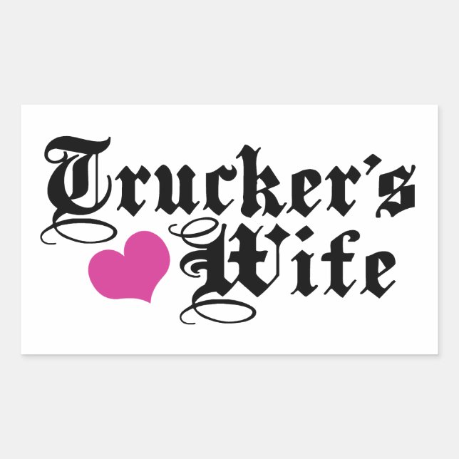 Trucker's Wife Sticker (Front)