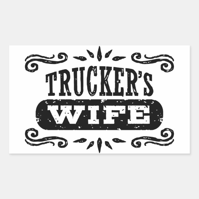 Trucker's Wife Sticker (Front)