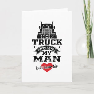 Truckers Wife Truck Driver Girl Truckers Love Gift Card