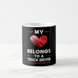 Truckers Wife Trucker Wife Truck Love Funny Gift Coffee Mug