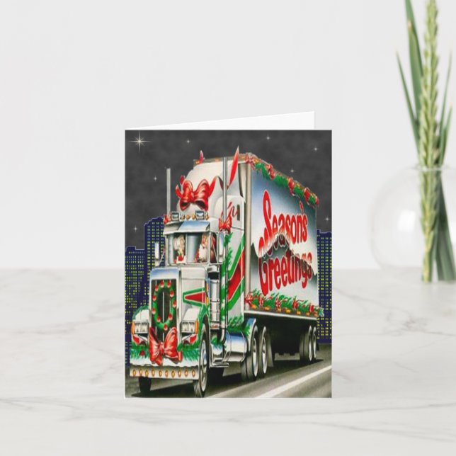 Truckin Santa - Note Card (Front)