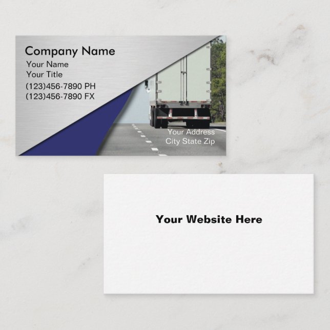 Trucking Business Card (Front/Back)