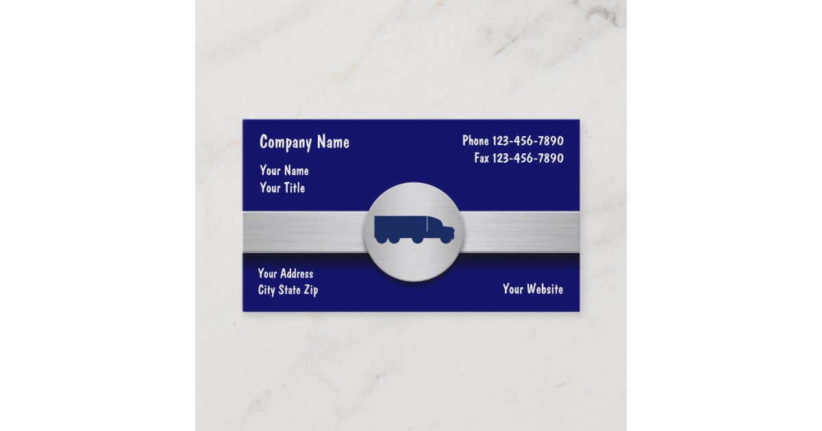 Trucking Business Cards | Zazzle.ca