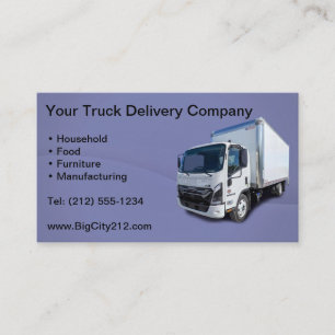Trucking Delivery CUSTOMIZABLE Business Card