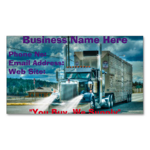 Trucking Firms Delivery Transport Biz Cards