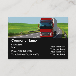 Trucking Freight Forwarding Two Side Design Business Card