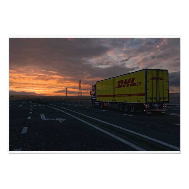 Trucking in Kazakhstan Photo Print (Front)