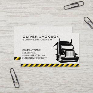 Trucking Industry   Driver Logistics Business Card