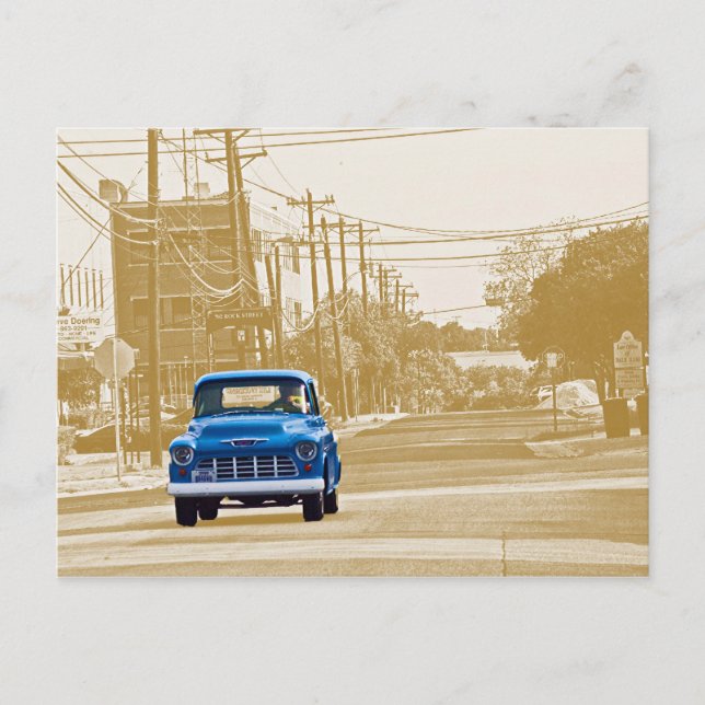 Trucking through downtown Georgetown, Texas (ACM) Postcard (Front)