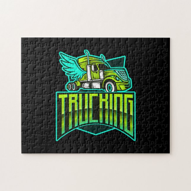 Trucking Transport puzzle puzzle (Horizontal)