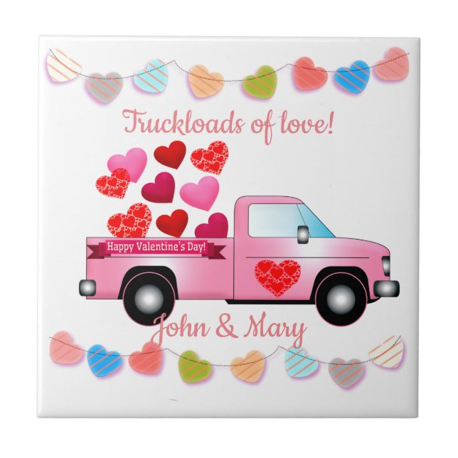 Truckload of Love! Custom Tile (Front)