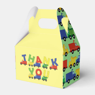 Trucks Boy Baby Shower Construction Cute Favor Box