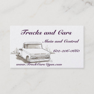 Trucks , Cars Business Cards