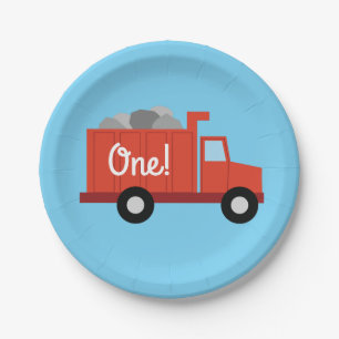Trucks Cars Cute Boy Kids Birthday Party Theme Paper Plate