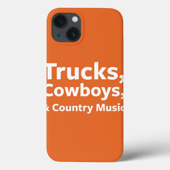 Trucks, Cowboys and Country Music Case-Mate iPhone Case (Back)