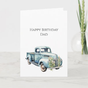 Trucks Dad Birthday Card