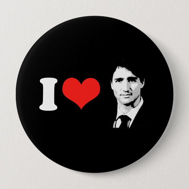 Trudeau 4 Inch Round Button (Front)