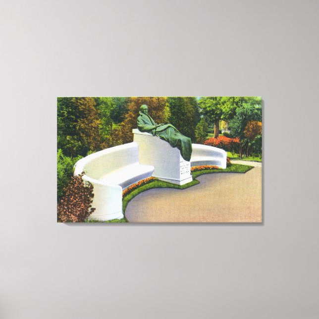 Trudeau Memorial, Trudeau Sanatorium Scene Canvas Print (Front)