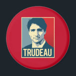 Trudeau Propaganda Poster -.png Magnet<br><div class="desc">Canadian Prime Minister Justin Trudeau Apparel designed by Shirtual.com Show your love for Justin Trudeau on Swag Including: Justin Trudeau Clothing, Justin Trudeau T-shirts, Justin Trudeau Hoodies, Justin Trudeau Hats, Justin Trudeau Buttons, Justin Trudeau Stickers, Justin Trudeau Magnets, Justin Trudeau Mugs, Justin Trudeau Bumper Stickers, Justin Trudeau Pride Gear and...</div>