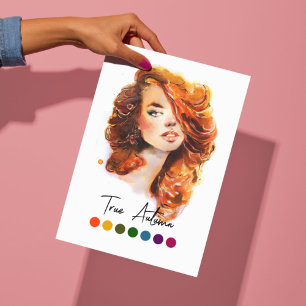 True Autumn Type Seasonal Colour Analysis Art Poster