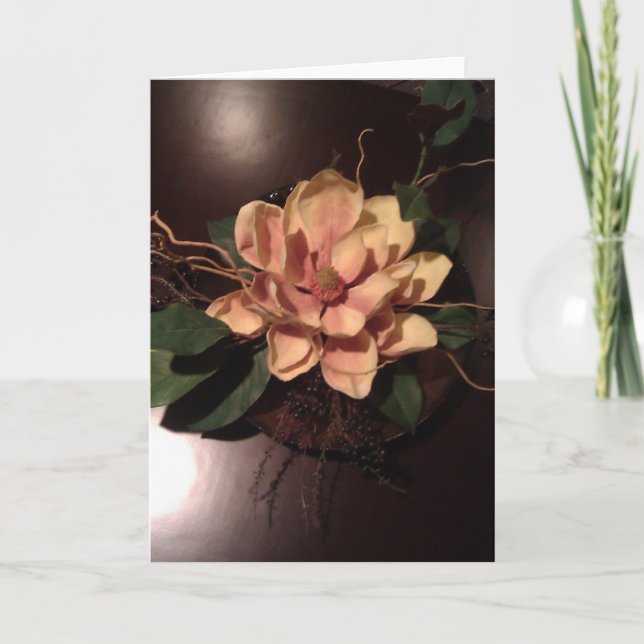 True beauty of a Peach Flower, for a special perso Card (Front)