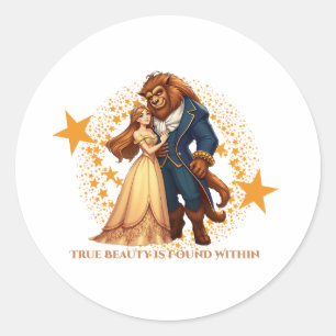 True Beauty Within Classic Round Sticker