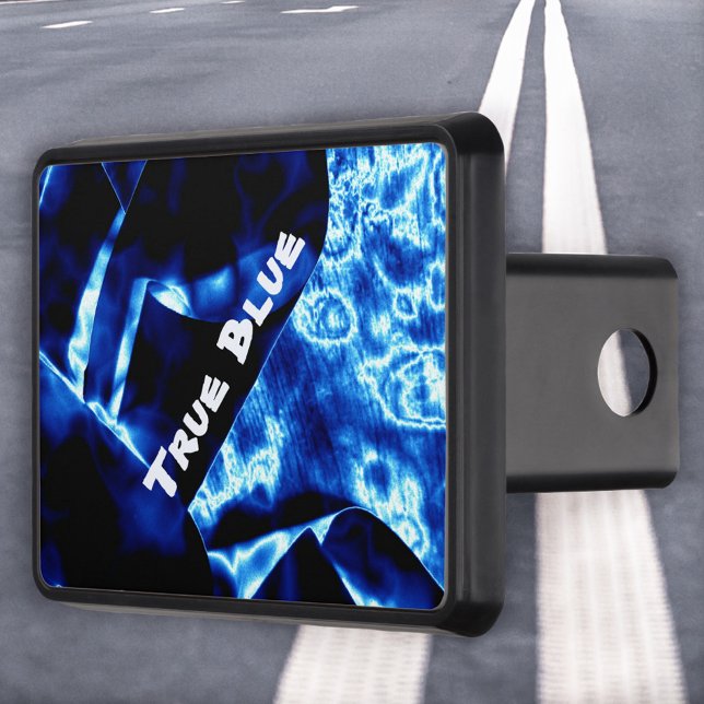 True Blue Customizable Trailer Hitch Cover (Creator Uploaded)