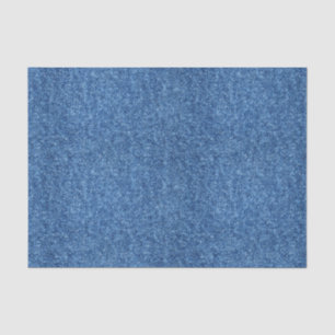 True Blue Denim Jeans Pattern Background Fabric Tissue Paper
