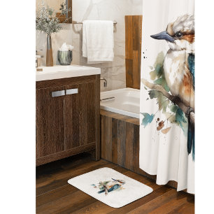 True Blue Kookaburra, custom Bath Mat