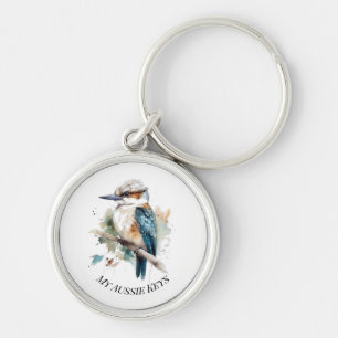 True Blue Kookaburra, custom Keychain