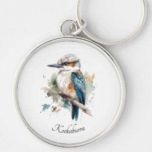 True Blue Kookaburra, custom Keychain