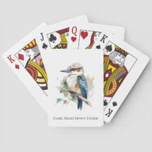 True Blue Kookaburra, custom Playing Cards
