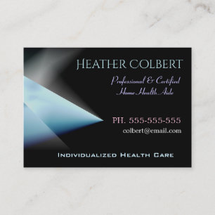 True Blue Professional Caregiver Business Card