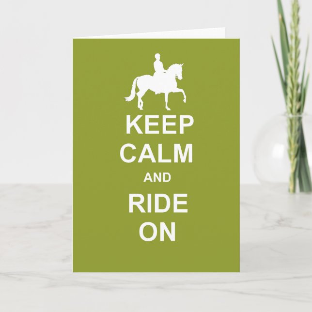 TRUE CADENCE KEEP CALM Greeting Card (Front)