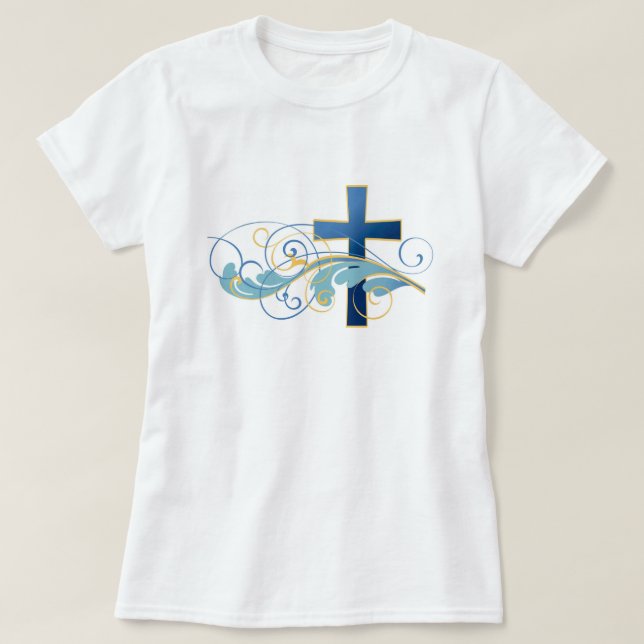 True Christians spread His word like the wind. T-Shirt (Design Front)